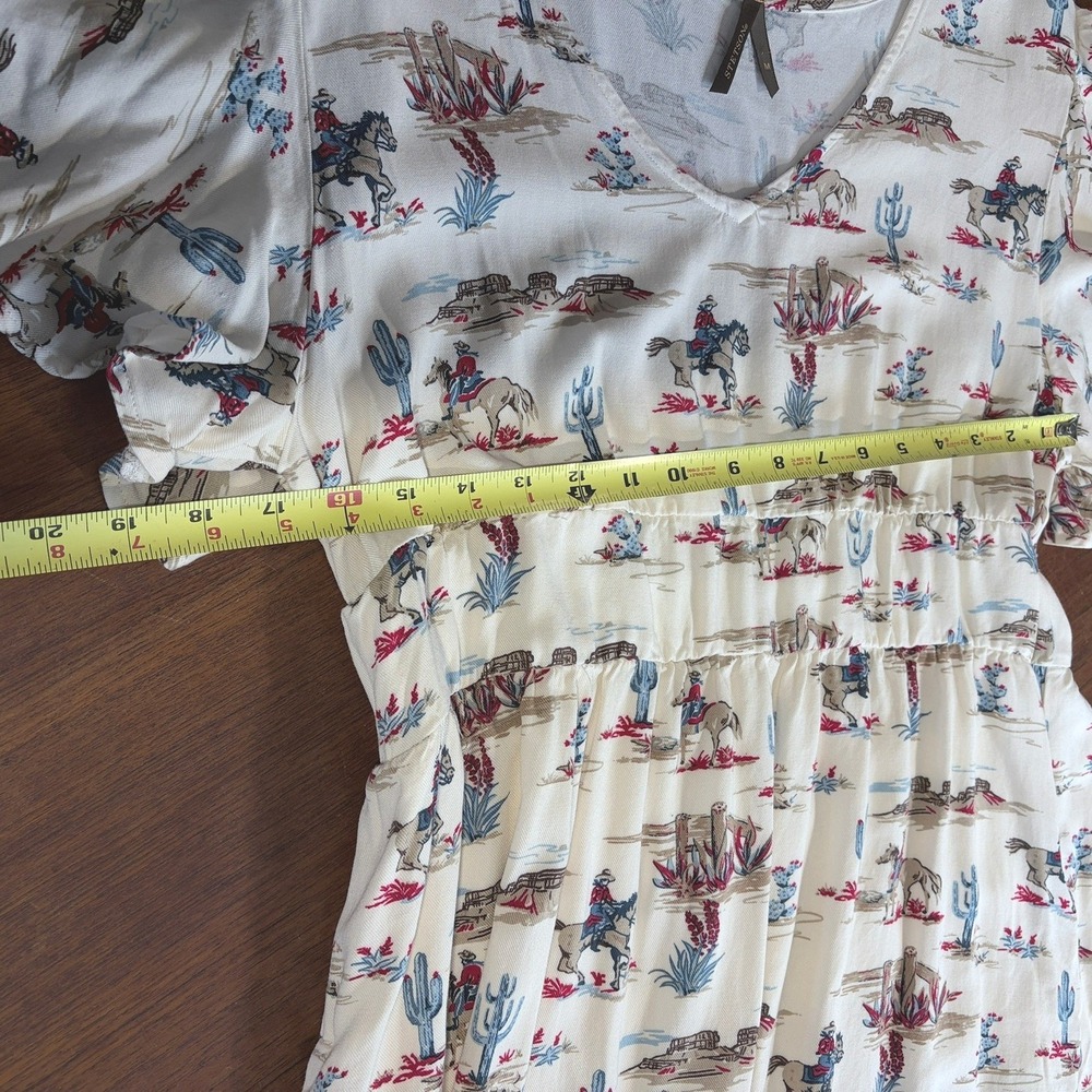 STETSON Western Dress Sz M Lined Pockets Equestrian Ranch Farm Horse Cowgirl - Picture 10 of 12